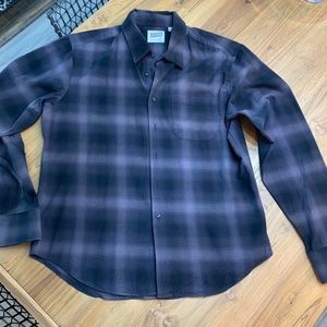 Naked and famous long sleeve button down shirt